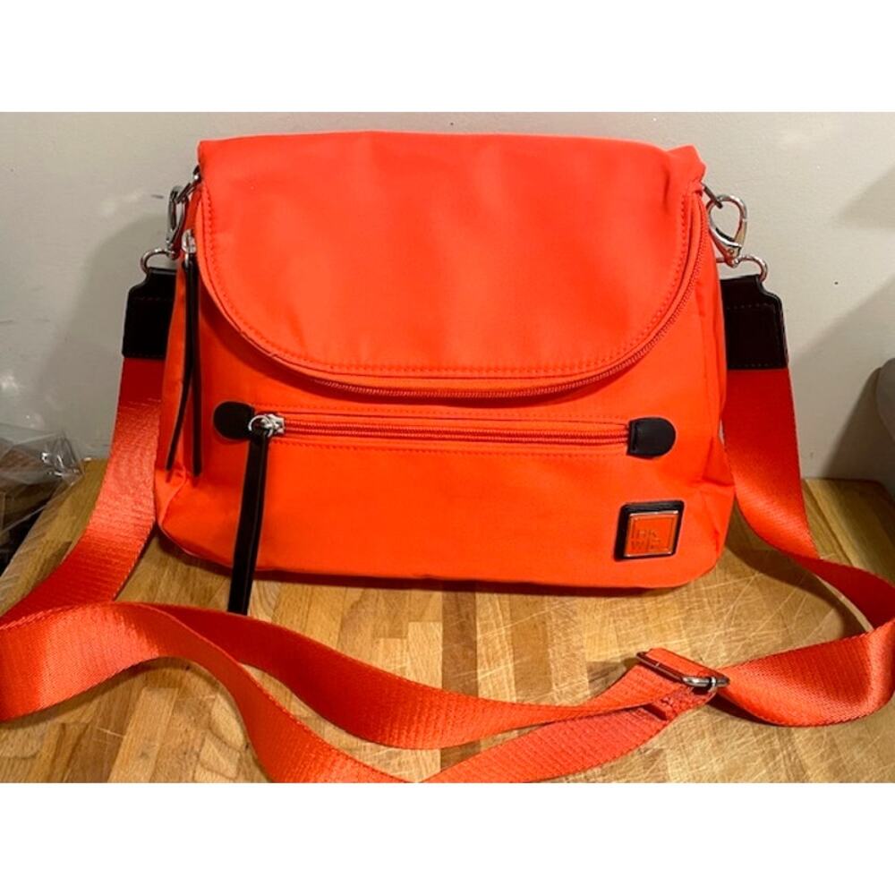 IHKWIP City Saddle Medium Crossbody Blood Orange Bag NWOT